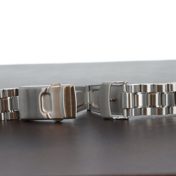 Hadley-Roma 24mm Solid Link Stainless Steel Men's Watch Bracelet/Band, MB4476W - Picture 2 of 3